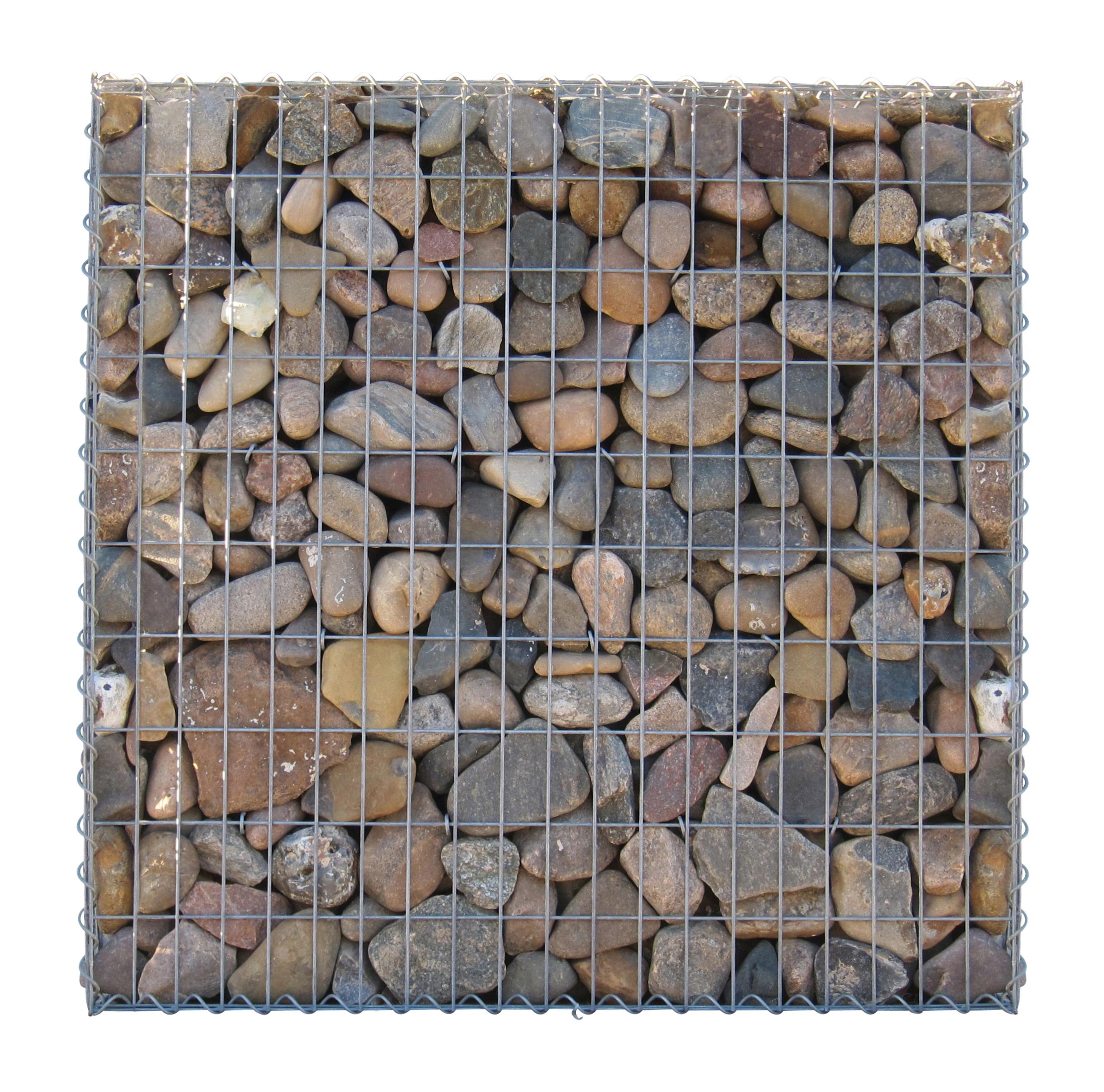 Gabion 100 cm x 100 cm x 30 cm (L x H x D), mesh size 5 cm x 10 cm, C-ring