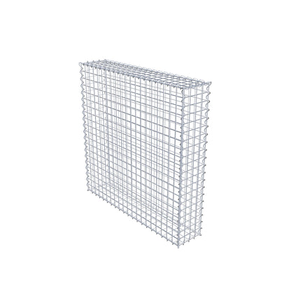 Set of 2 gabions 100 cm x 100 cm x 20 cm (L x H x D), mesh size 5 x 5 cm, spiral