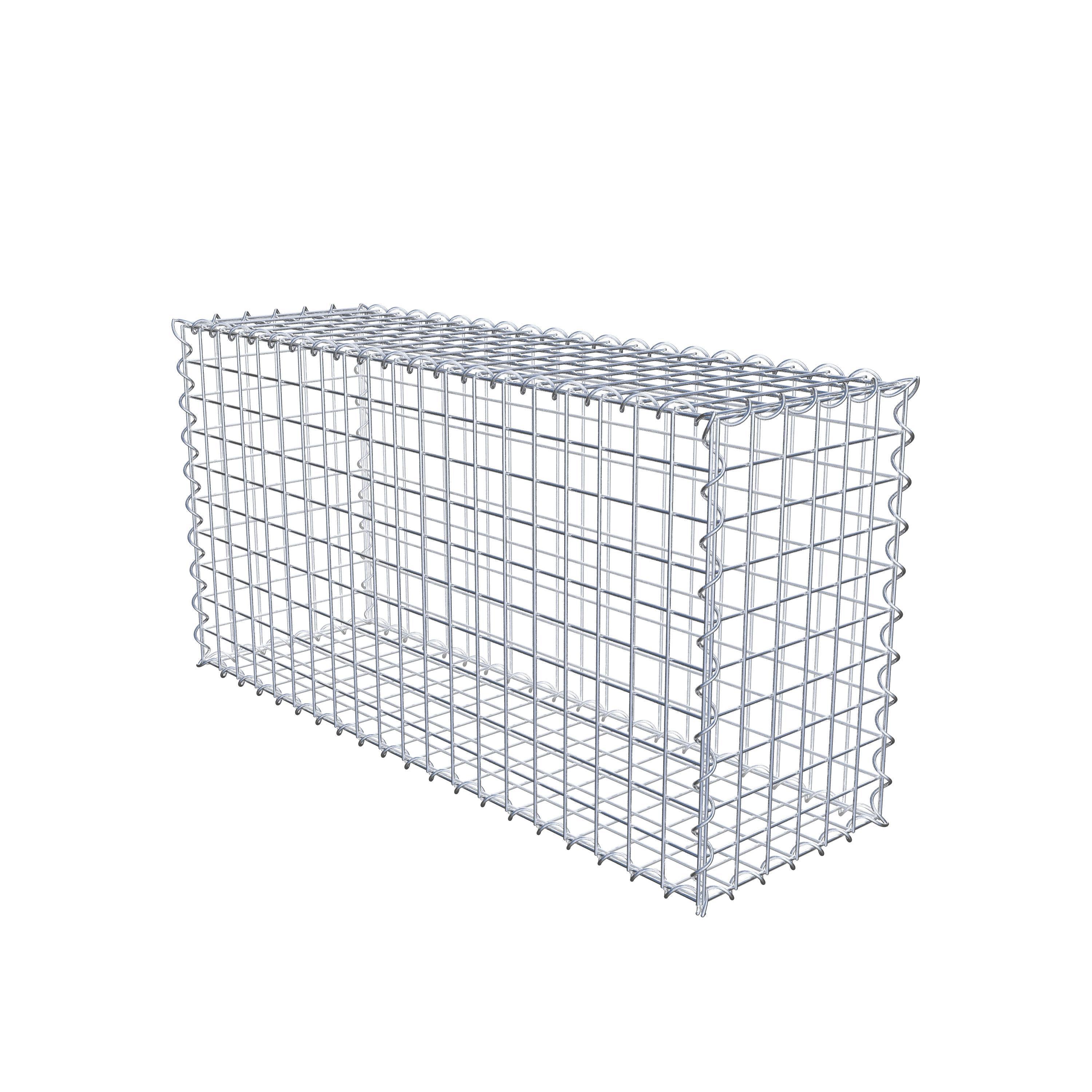 Set van 2 schanskorven 100 cm x 50 cm x 30 cm (L x H x D), maaswijdte 5 x 5 cm, spiraalvormig