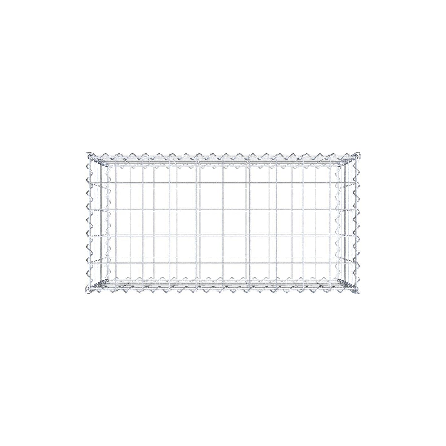 2er Set Gabionen 100 cm x 50 cm x 50 cm (L x H x T), Maschenweite 10 x 10 cm, Spirale