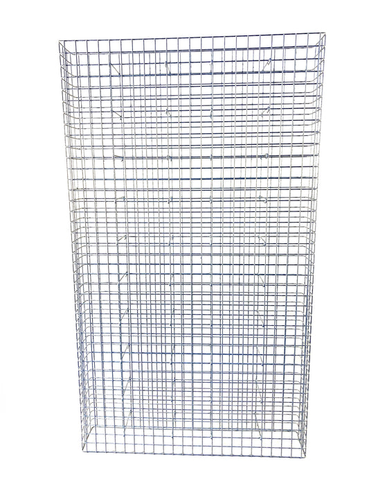Gabbione zincato a caldo 117 cm x 200 cm x 22 cm, maglia 5 cm x 5 cm, completamente saldato