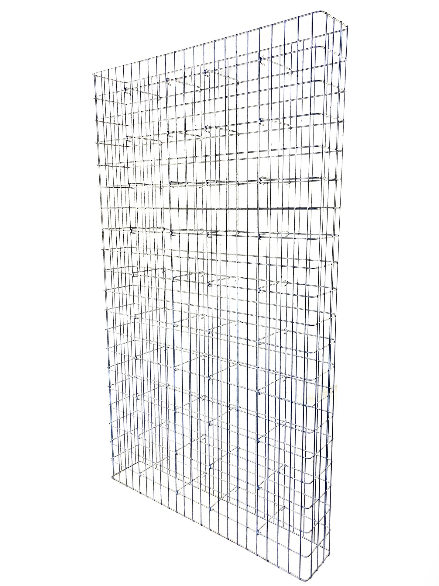 Gabião galvanizado a quente 117 cm x 200 cm x 22 cm, malhagem 5 cm x 10 cm, totalmente soldado
