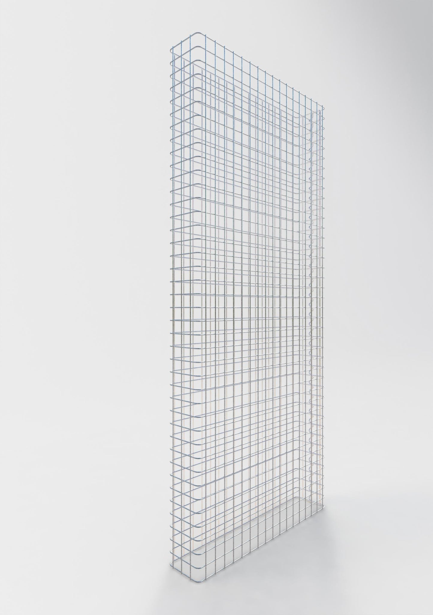 Schanskorfomheining lengte 87 cm, hoogte 200 cm, diepte 17 cm, maaswijdte 5 x 5 cm