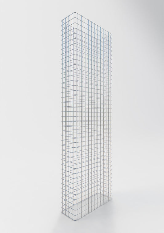 Clôture en gabion Longueur 62 cm, hauteur 180 cm, profondeur 22 cm, mailles 5 x 5 cm