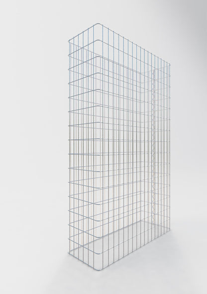 Clôture en gabion Longueur 92 cm, hauteur 160 cm, profondeur 32 cm, mailles 5 x 10 cm