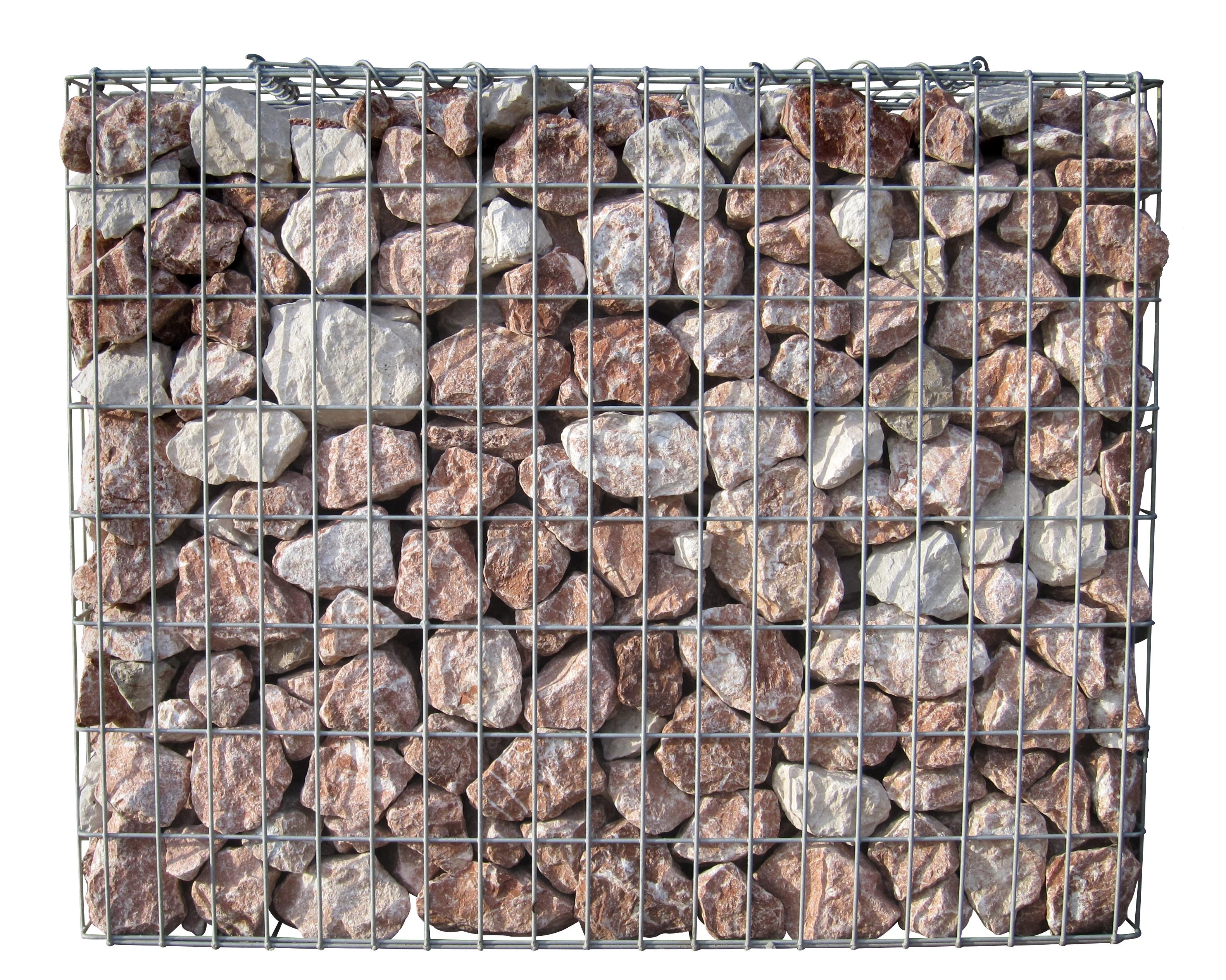 Gabion varmgalvaniseret 102 cm x 82 cm x 32 cm, maskestørrelse 5 cm x 10 cm, fuldsvejset