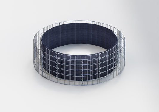 Hochbeet rund, Außendurchmesser 202 cm, Höhe 50 cm, Maschenweite 5 x 10 cm, Wandstärke 15 cm