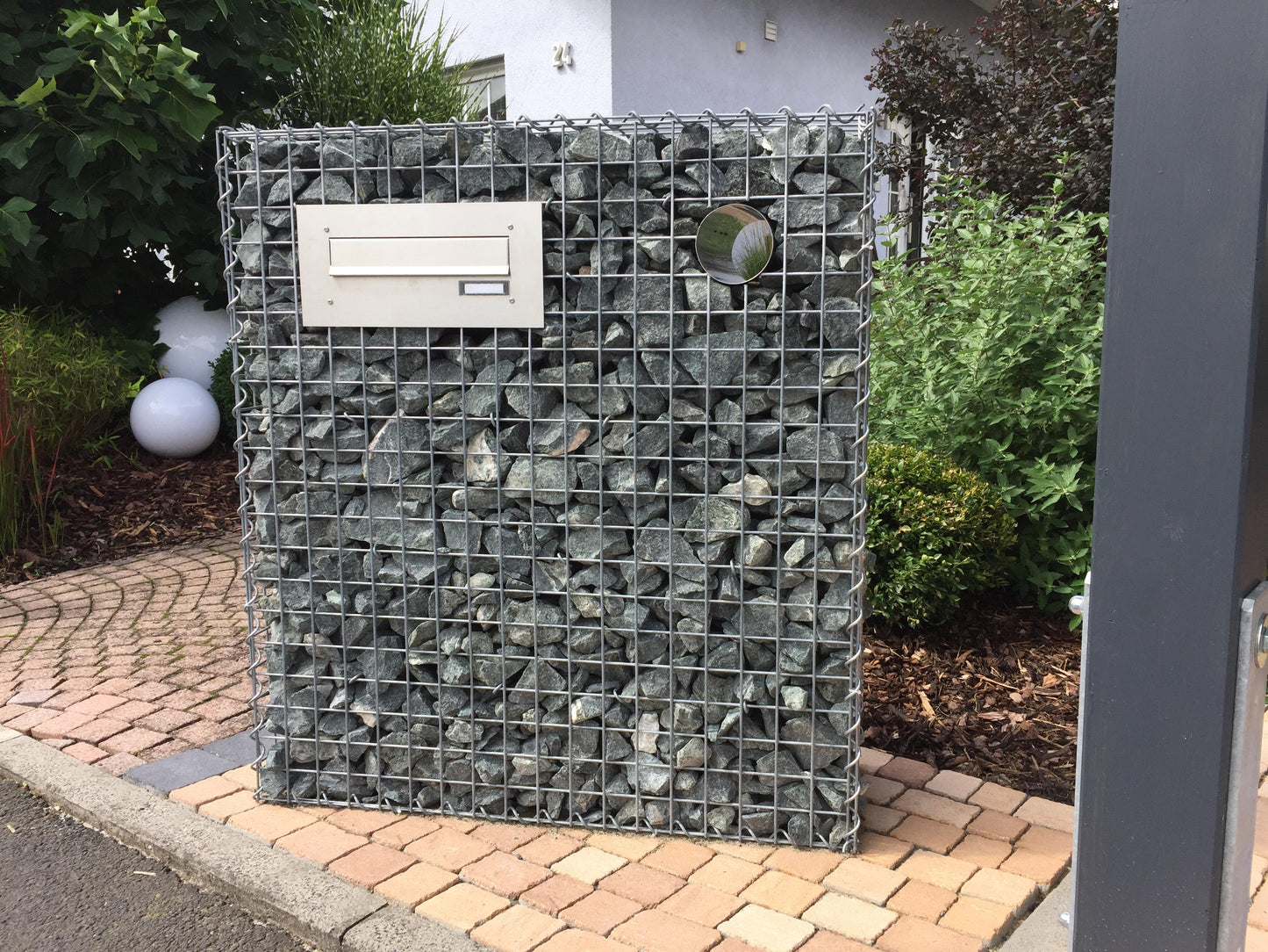 Schanskorf 100 cm x 90 cm x 30 cm (L x H x D), maaswijdte 5 cm x 5 cm, spiraal