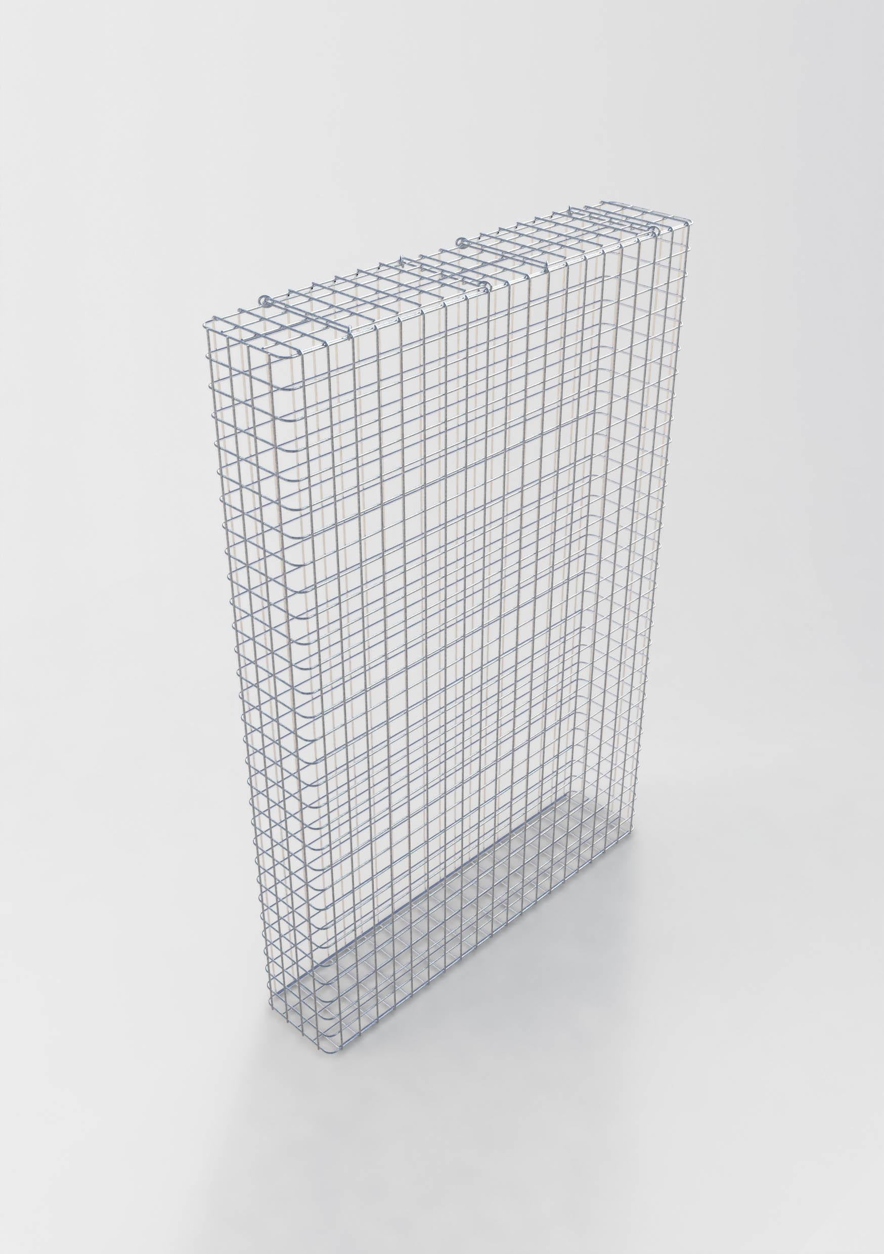 Gabião galvanizado a quente 102 cm x 152 cm x 22 cm, malhagem 5 cm x 5 cm, totalmente soldado