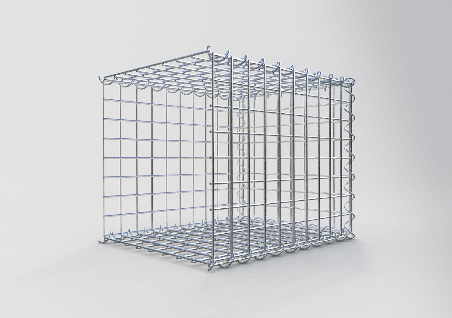 Add-on schanskorf type 2 50 cm x 40 cm x 40 cm (L x H x D), maaswijdte 5 cm x 5 cm, spiraalvormig