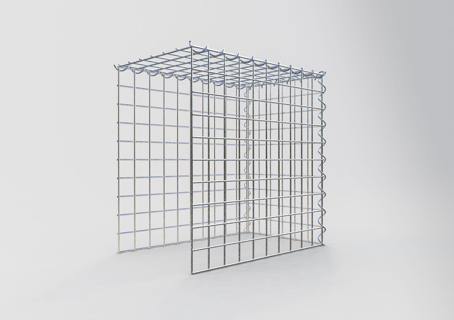 Grown-on gabion type 4 50 cm x 50 cm x 30 cm (L x H x D), mesh size 5 cm x 5 cm, spiral