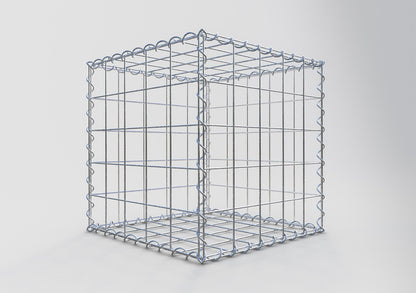 Gabion 50 cm x 50 cm x 50 cm (L x H x D), mesh size 10 cm x 10 cm, spiral