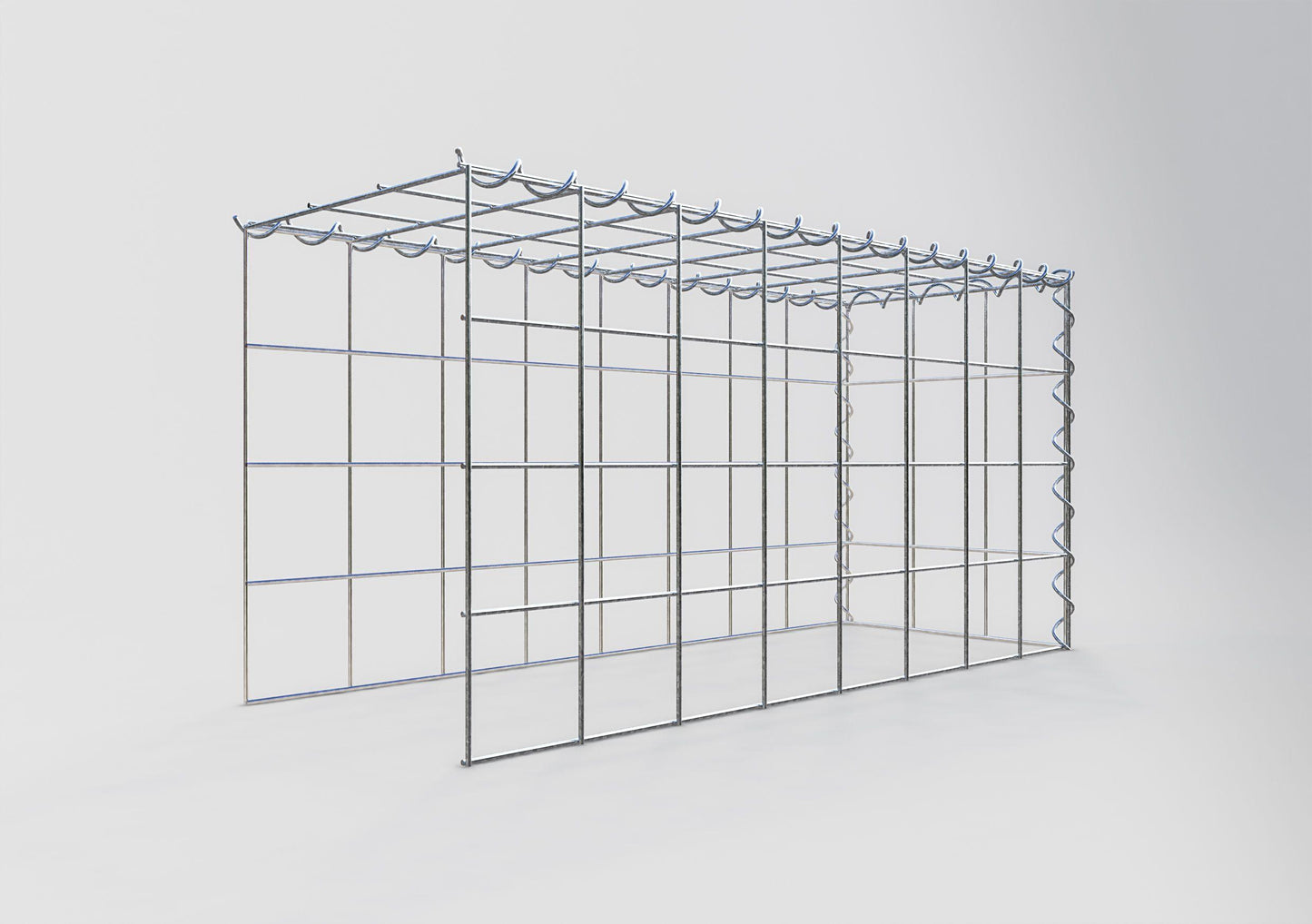 Gavión adicional tipo 4 80 cm x 40 cm x 30 cm (L x A x P), malla 10 cm x 10 cm, en espiral