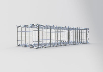 Anbaugabione Typ 2 100 cm x 20 cm x 30 cm (L x H x T), Maschenweite 5 cm x 5 cm, Spirale