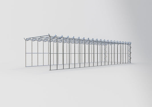 Extra gabion typ 4 100 cm x 20 cm x 30 cm (L x H x D), maskstorlek 5 cm x 10 cm, spiral