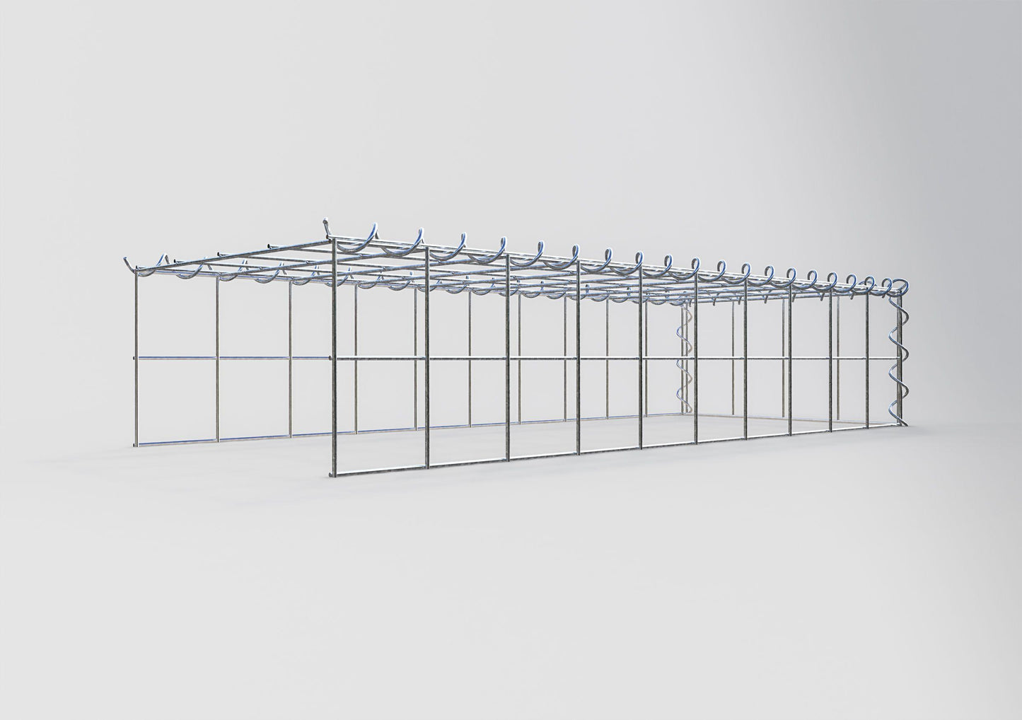 Gabbione aggiuntivo tipo 4 100 cm x 20 cm x 40 cm (L x A x P), maglia 10 cm x 10 cm, spirale