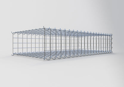 Opvokset gabion type 2 100 cm x 20 cm x 50 cm (L x H x D), maskestørrelse 5 cm x 5 cm, spiral