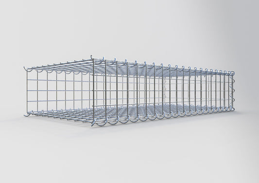 Gavión complementario tipo 2 100 cm x 20 cm x 50 cm (L x A x P), malla 5 cm x 5 cm, espiral