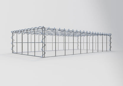 Grown-on gabion type 3 100 cm x 20 cm x 50 cm (L x H x D), mesh size 10 cm x 10 cm, spiral