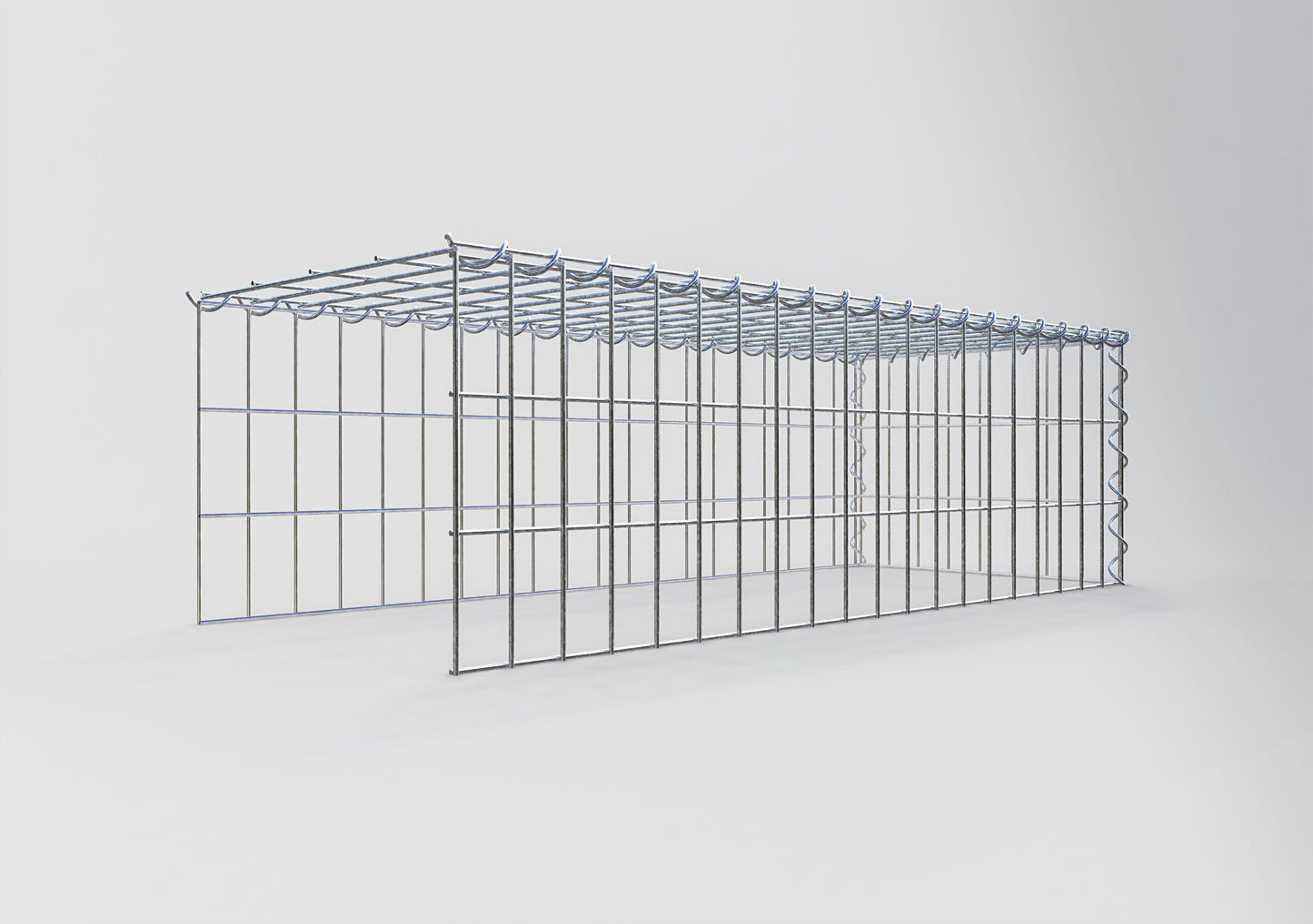 Gavión complementario tipo 4 100 cm x 30 cm x 40 cm (L x A x P), malla 5 cm x 10 cm, espiral