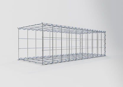 Extra gabion typ 2 100 cm x 30 cm x 40 cm (L x H x D), maskstorlek 10 cm x 10 cm, spiral