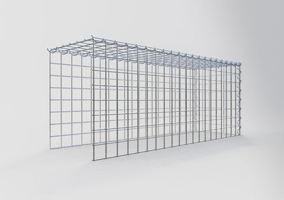 Gabion rapporté type 4 100 cm x 40 cm x 30 cm (L x H x P), mailles 5 cm x 5 cm, spirale