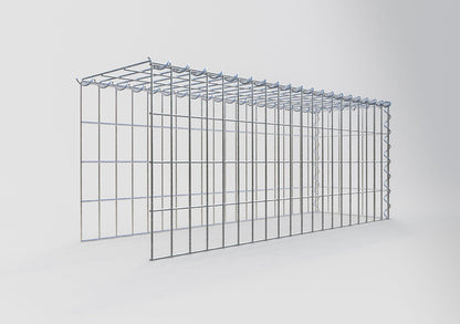 Gavión adulto tipo 4 100 cm x 40 cm x 30 cm (largo x alto x profundidad), tamaño de malla 5 cm x 10 cm, espiral