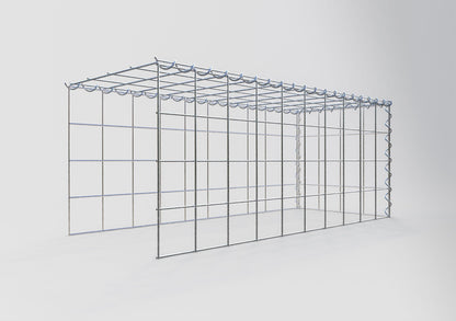 Gabbione aggiuntivo tipo 4 100 cm x 40 cm x 40 cm (L x H x P), dimensione maglia 10 cm x 10 cm, a spirale