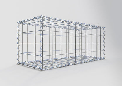 Gavión 100 cm x 40 cm x 40 cm (largo x alto x fondo), malla 10 cm x 10 cm, en espiral