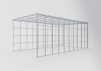 Gabbione aggiuntivo tipo 4 100 cm x 40 cm x 50 cm (L x A x P), maglia 10 cm x 10 cm, spirale