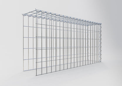 Extra gabion typ 4 100 cm x 50 cm x 20 cm (L x H x D), maskstorlek 5 cm x 10 cm, spiral