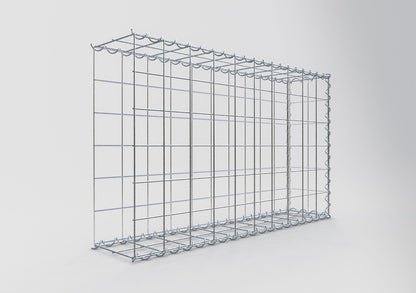 Gabion rapporté type 2 100 cm x 60 cm x 20 cm (L x H x P), mailles 10 cm x 10 cm, spirale