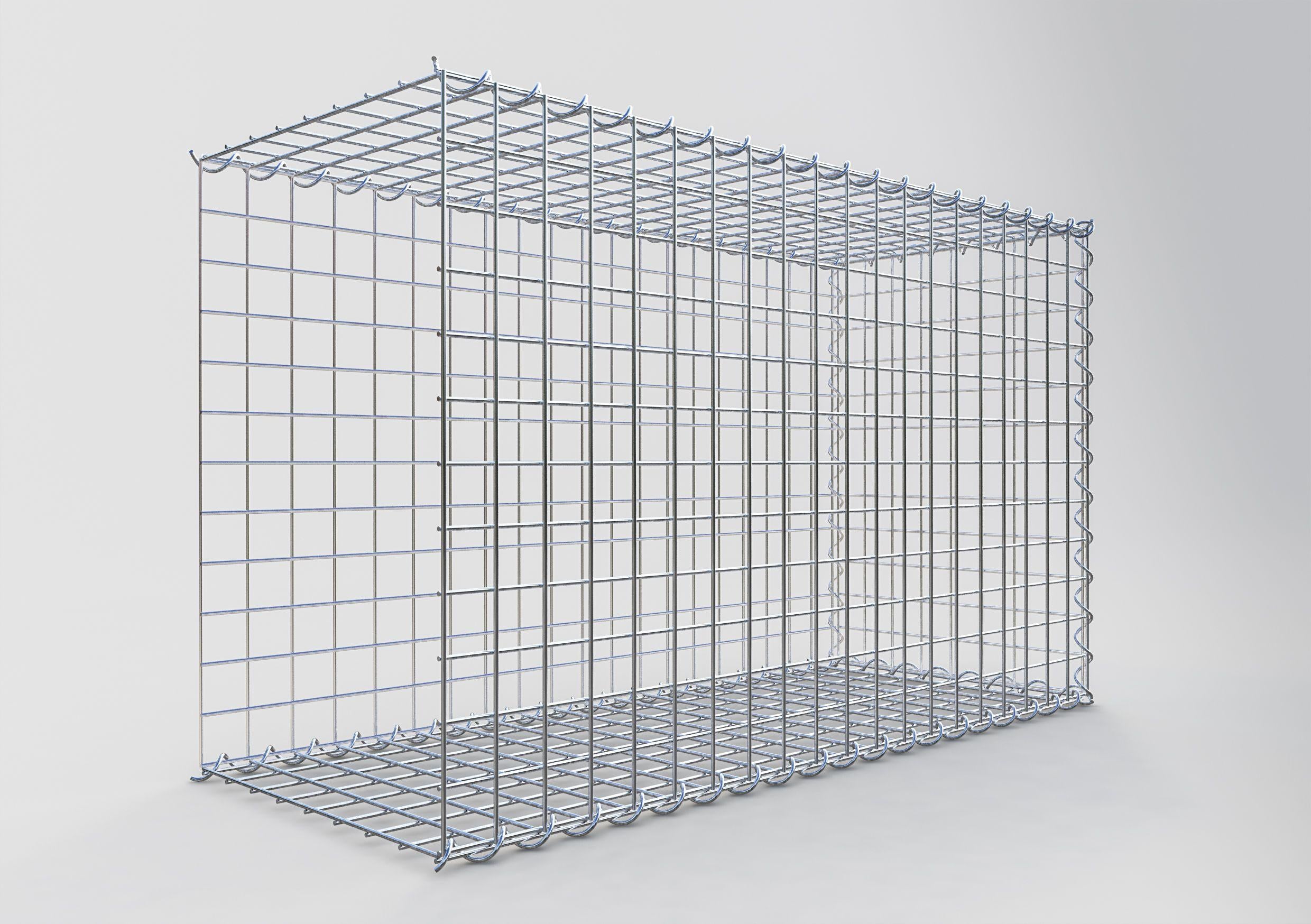 Grown-on gabion type 2 100 cm x 60 cm x 40 cm (L x H x D), mesh size 5 cm x 5 cm, spiral