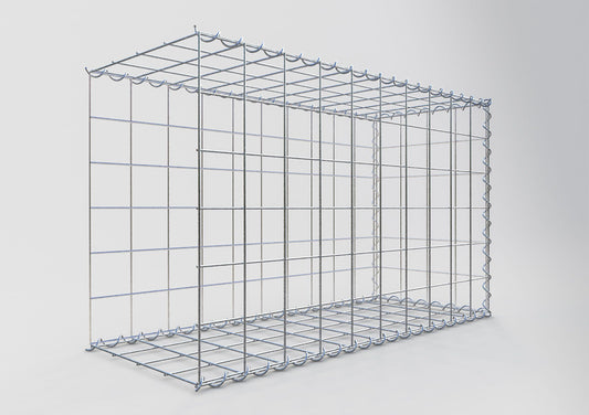 Gabião tipo 2 100 cm x 60 cm x 40 cm (C x A x P), malhagem 10 cm x 10 cm, espiral