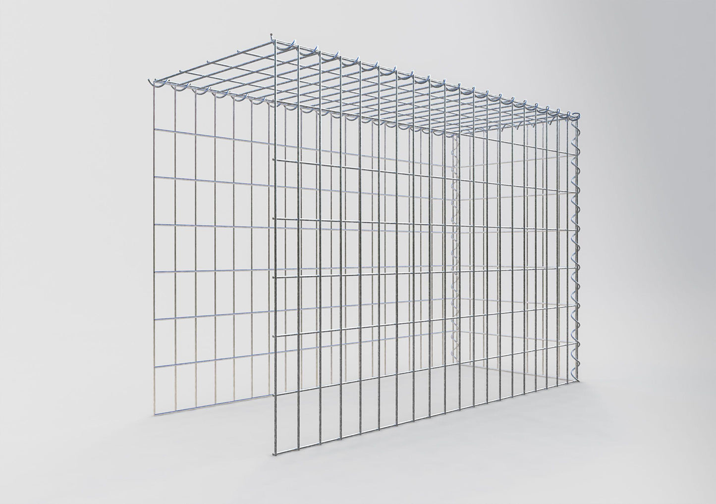 Gavión complementario tipo 4 100 cm x 70 cm x 40 cm (L x A x P), malla 5 cm x 10 cm, espiral