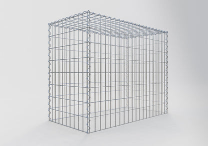 Extra gabion typ 3 100 cm x 80 cm x 50 cm (L x H x D), maskstorlek 5 cm x 10 cm, spiral