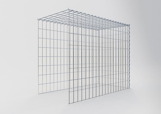 Gavión complementario tipo 4 100 cm x 80 cm x 50 cm (L x A x P), luz de malla 5 cm x 10 cm, en espiral