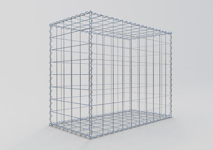 Gabione 100 cm x 80 cm x 50 cm (L x H x T), Maschenweite 10 cm x 10 cm, Spirale