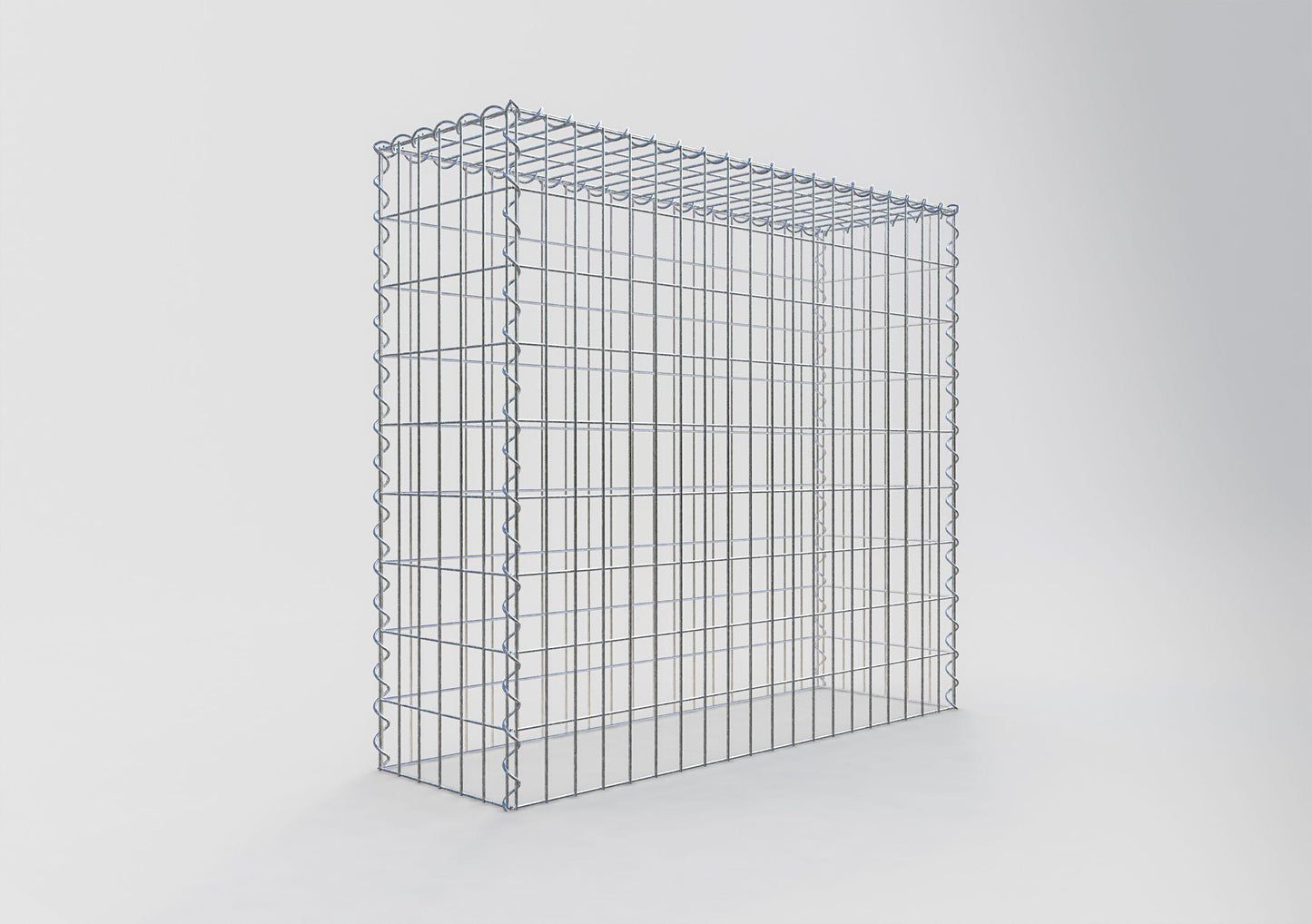 Gekweekte schanskorf type 3 100 cm x 90 cm x 30 cm (L x H x D), maaswijdte 5 cm x 10 cm, spiraal