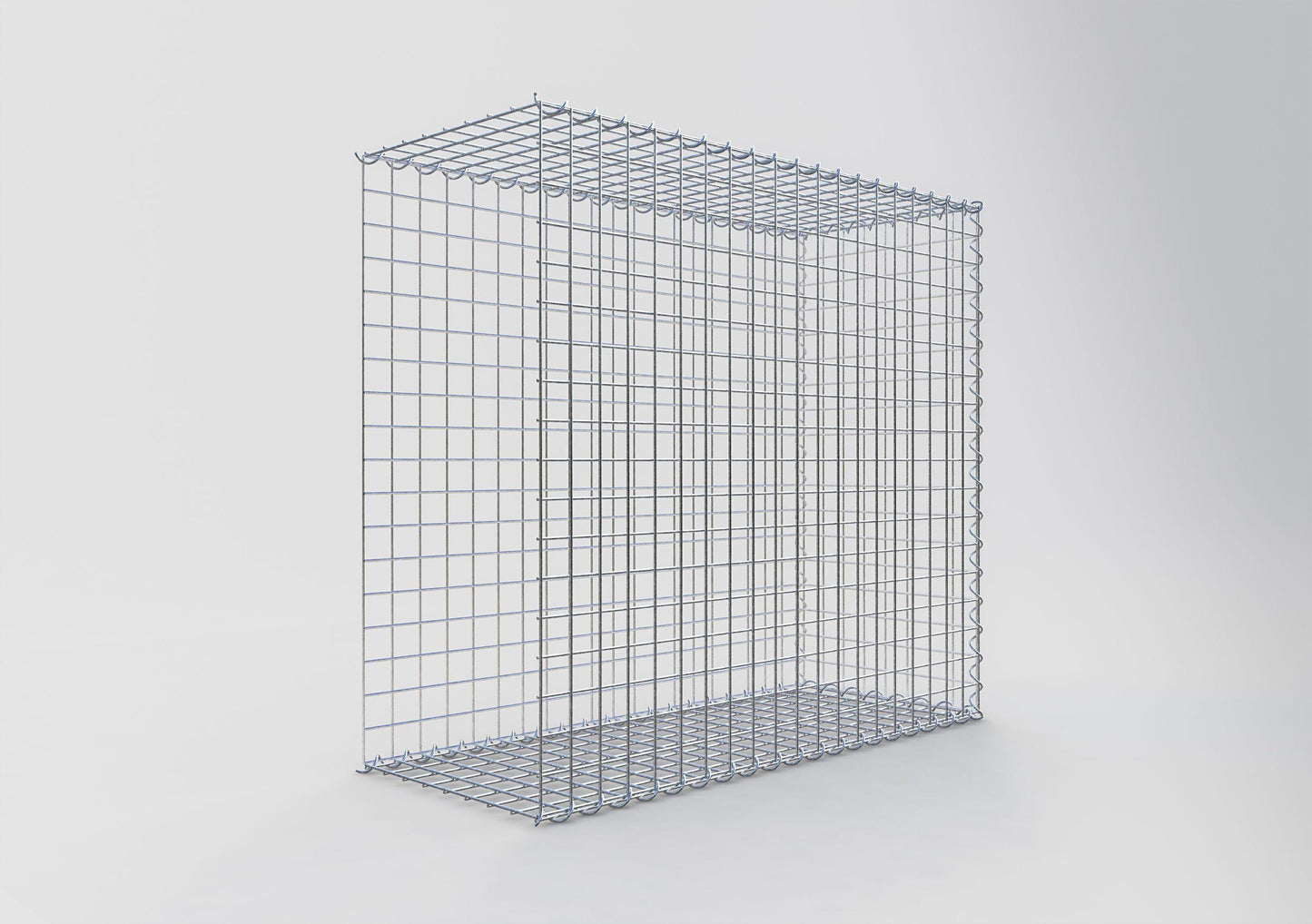 Grown-on gabion type 2 100 cm x 90 cm x 40 cm (L x H x D), mesh size 5 cm x 5 cm, spiral