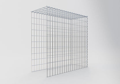 Gabião tipo 4 100 cm x 100 cm x 40 cm (C x A x P), malhagem 5 cm x 10 cm, espiral