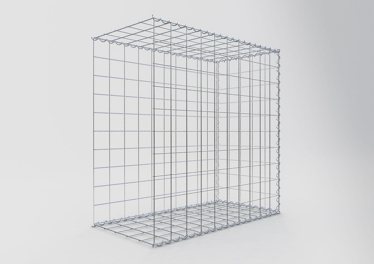 Gavión complementario tipo 2 100 cm x 100 cm x 50 cm (L x A x P), malla 10 cm x 10 cm, espiral