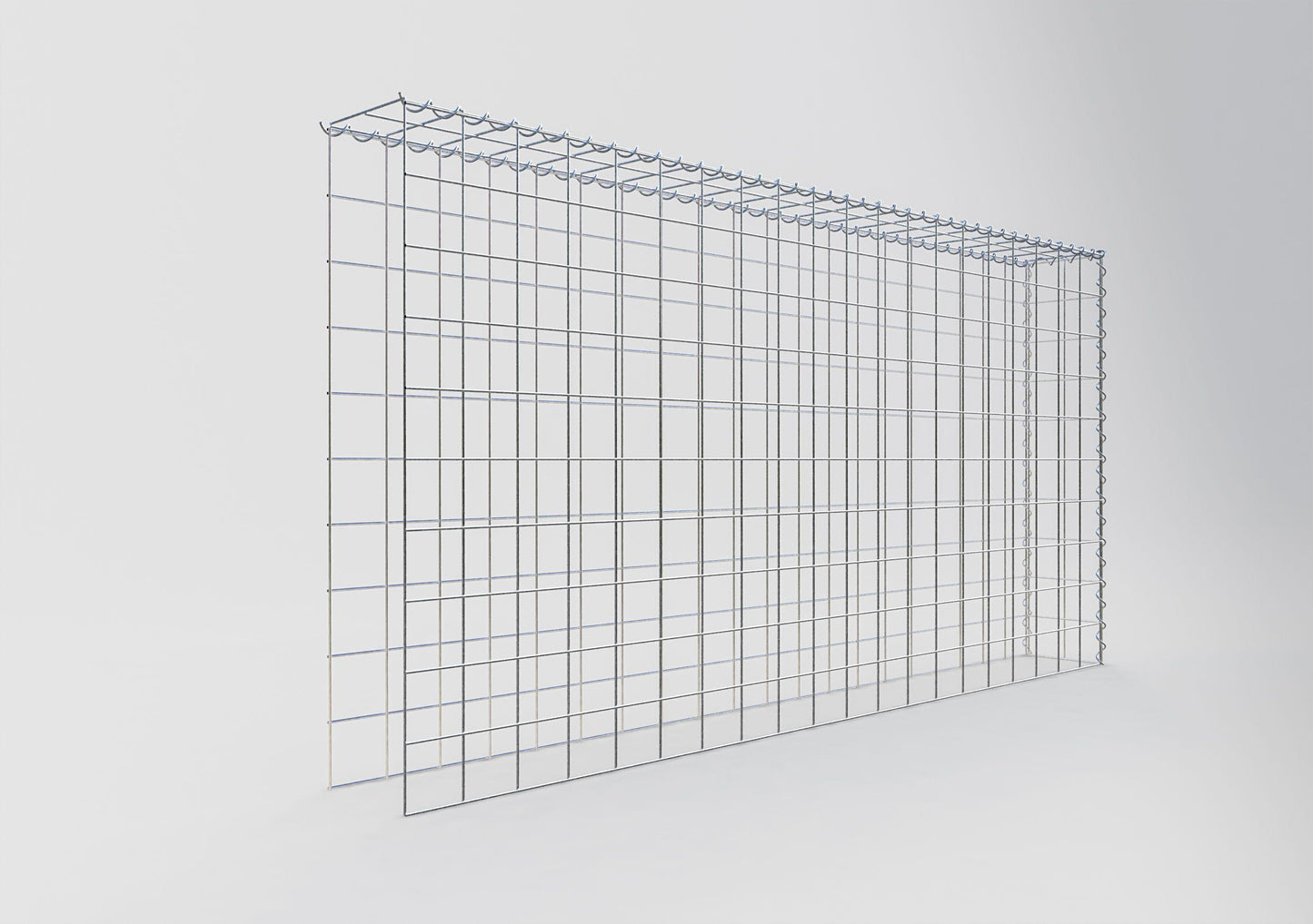 Gavión adicional tipo 4 200 cm x 100 cm x 20 cm (L x A x P), malla 10 cm x 10 cm, en espiral