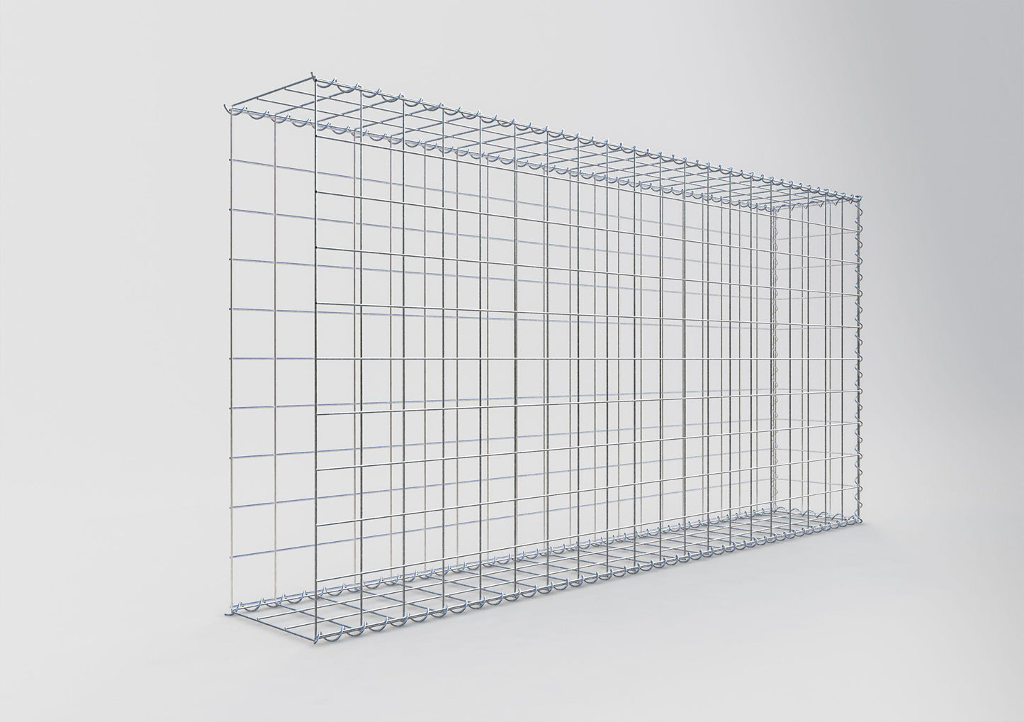 Gabbione aggiuntivo tipo 2 200 cm x 100 cm x 30 cm (L x A x P), maglia 10 cm x 10 cm, spirale