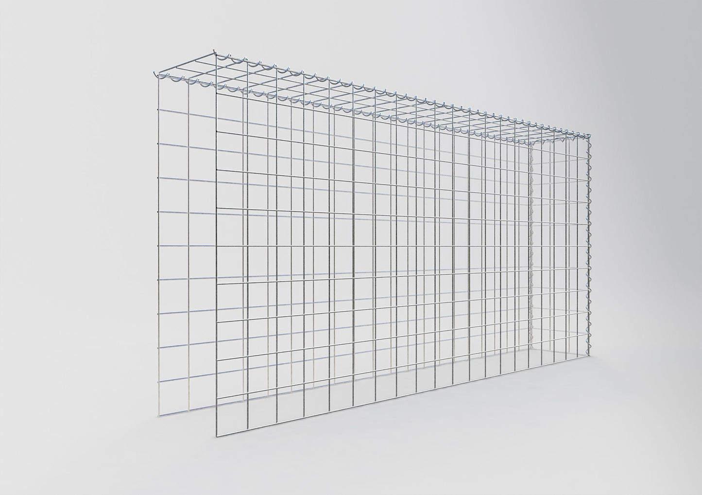 Anbaugabione Typ 4 200 cm x 100 cm x 30 cm (L x H x T), Maschenweite 10 cm x 10 cm, Spirale