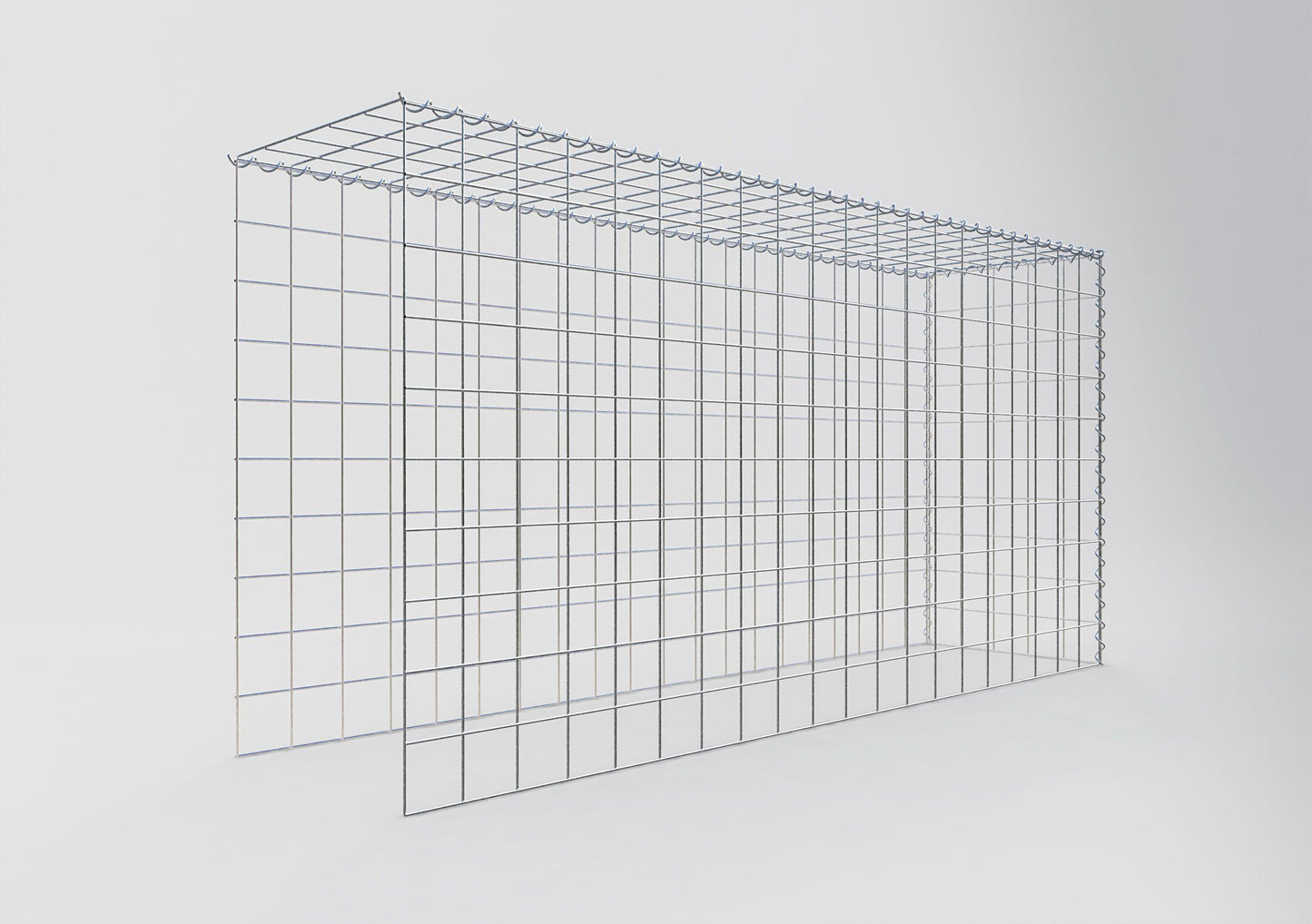 Gavión complementario tipo 4 200 cm x 100 cm x 50 cm (L x A x P), malla 10 cm x 10 cm, espiral