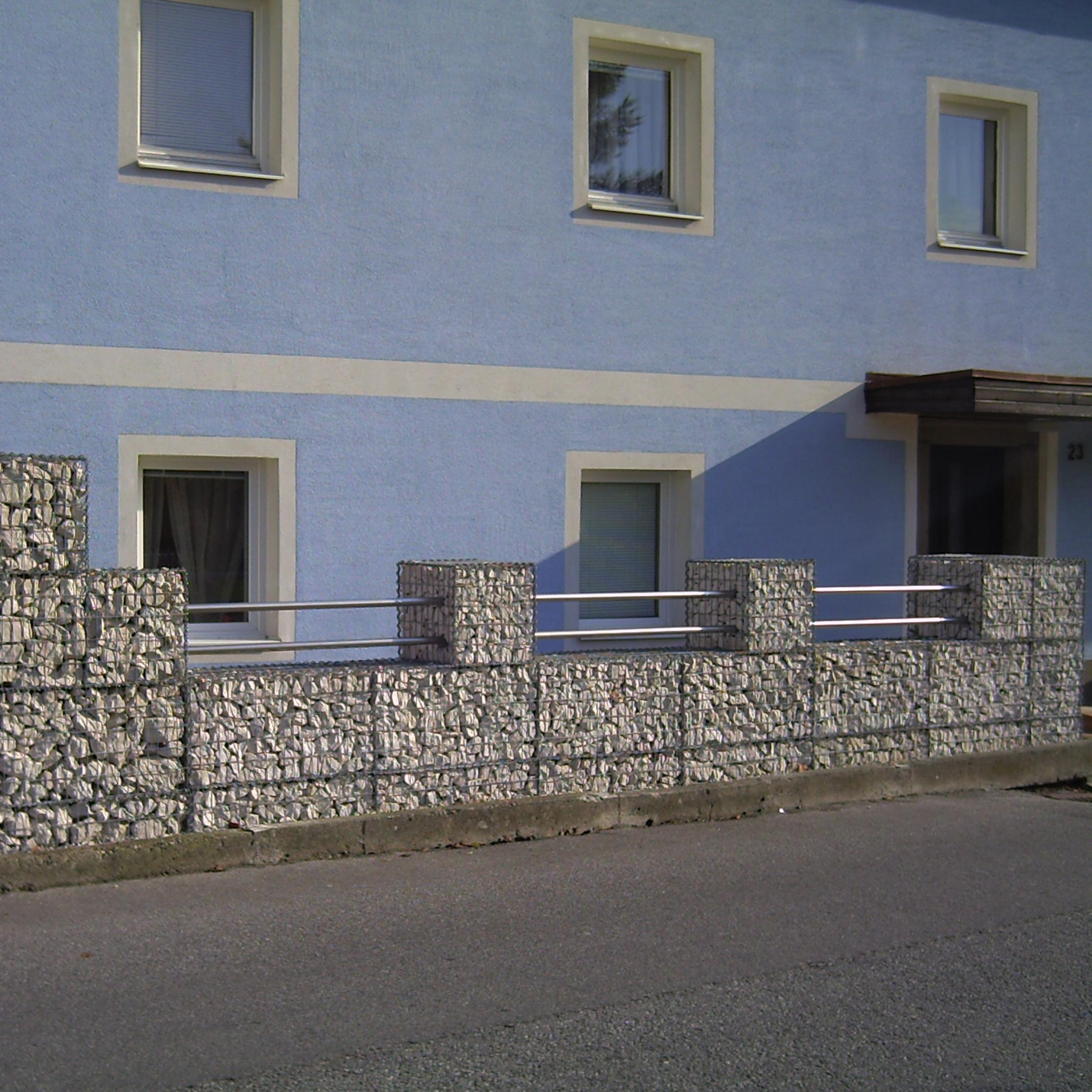 Gabião 100 cm x 50 cm x 50 cm (C x A x P), malhagem 5 cm x 10 cm, espiral