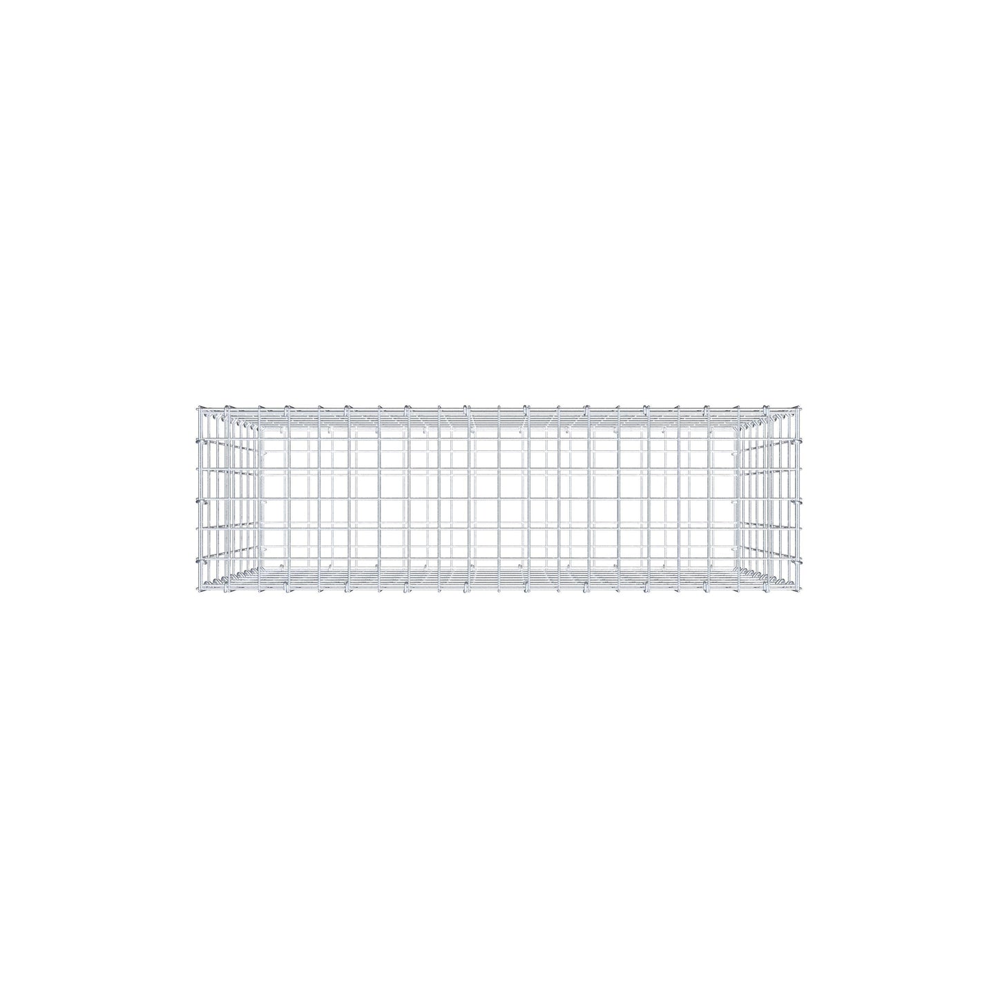 Schanskorf 100 cm x 80 cm x 30 cm (L x H x D), maaswijdte 5 cm x 10 cm, C-ring