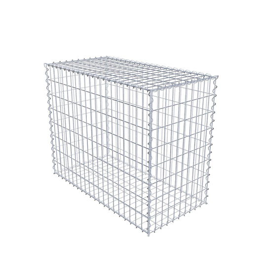 Gabion 100 cm x 80 cm x 50 cm (L x H x D), maskestørrelse 5 cm x 10 cm, spiral