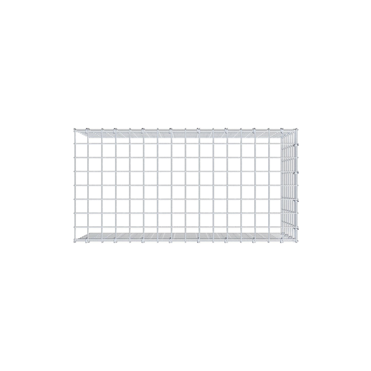 Pila adicional tipo 4 80 cm x 40 cm x 40 cm (L x A x P), malla 5 cm x 5 cm, anillo en C